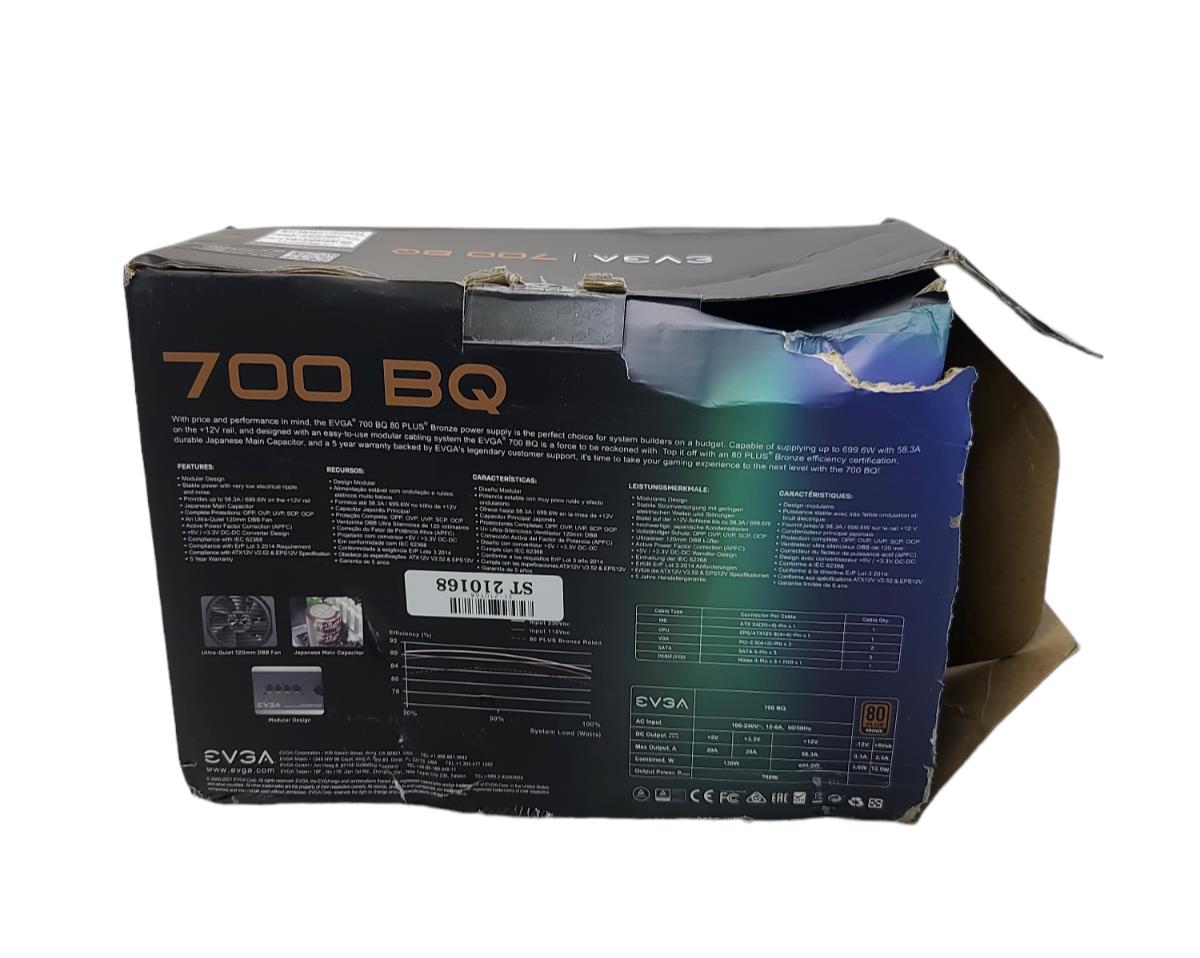 EVGA 700 BQ Series Bronze Power Supply 700W Brand New