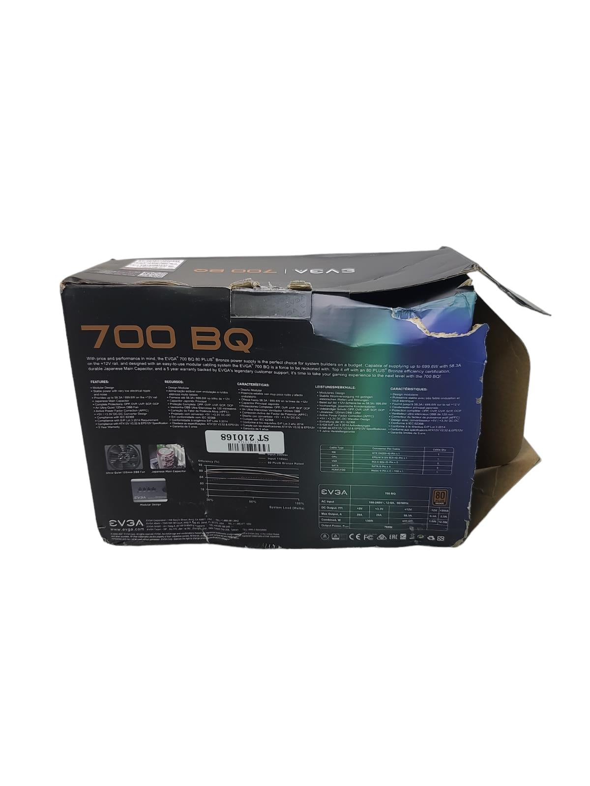 EVGA 700 BQ Series Bronze Power Supply 700W Brand New