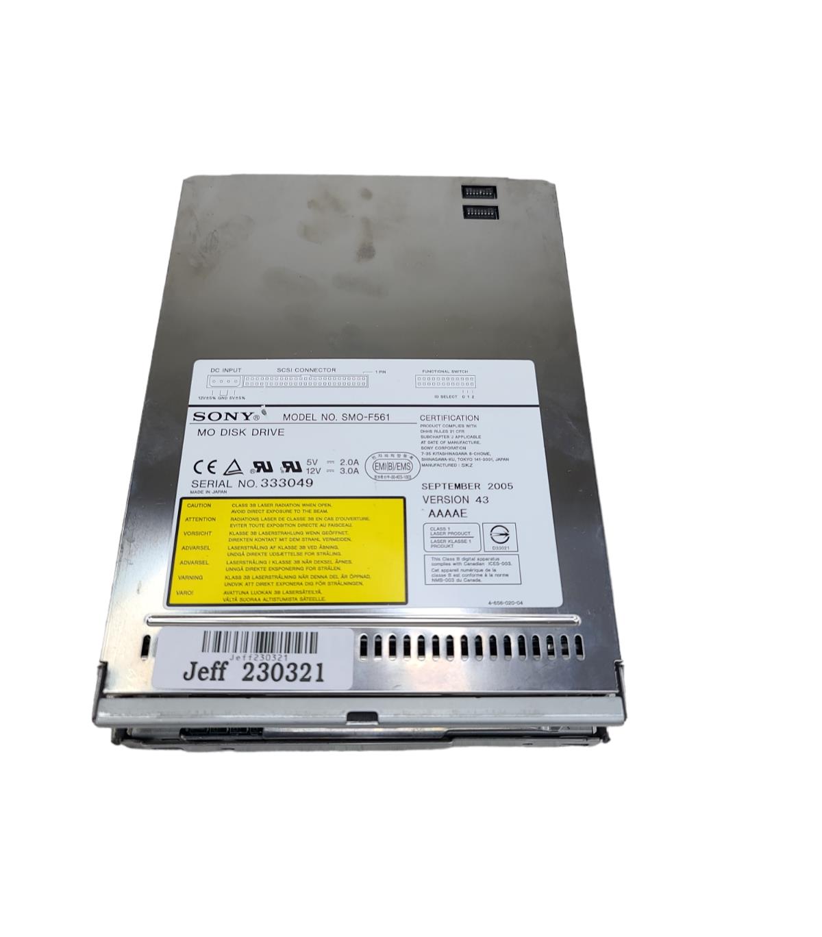 SONY SMO-F561-01 Internal MO Optical Disk Drive