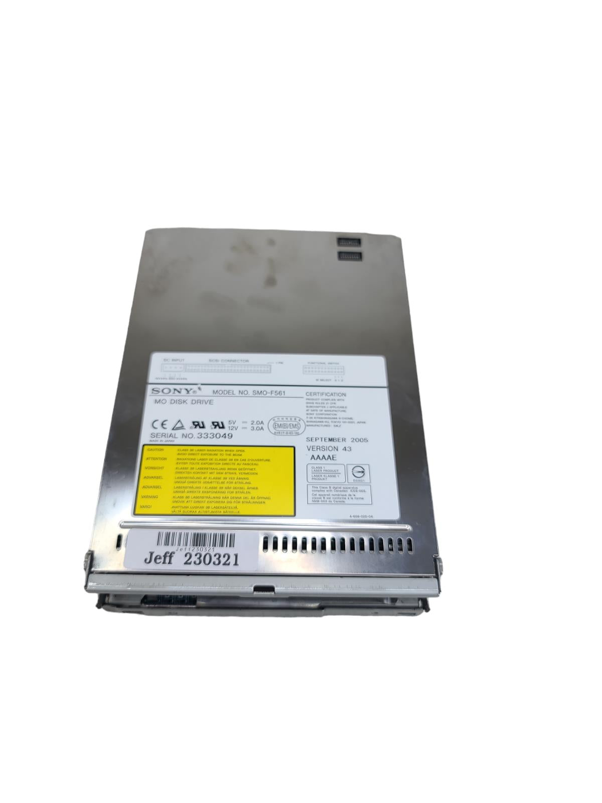 SONY SMO-F561-01 Internal MO Optical Disk Drive