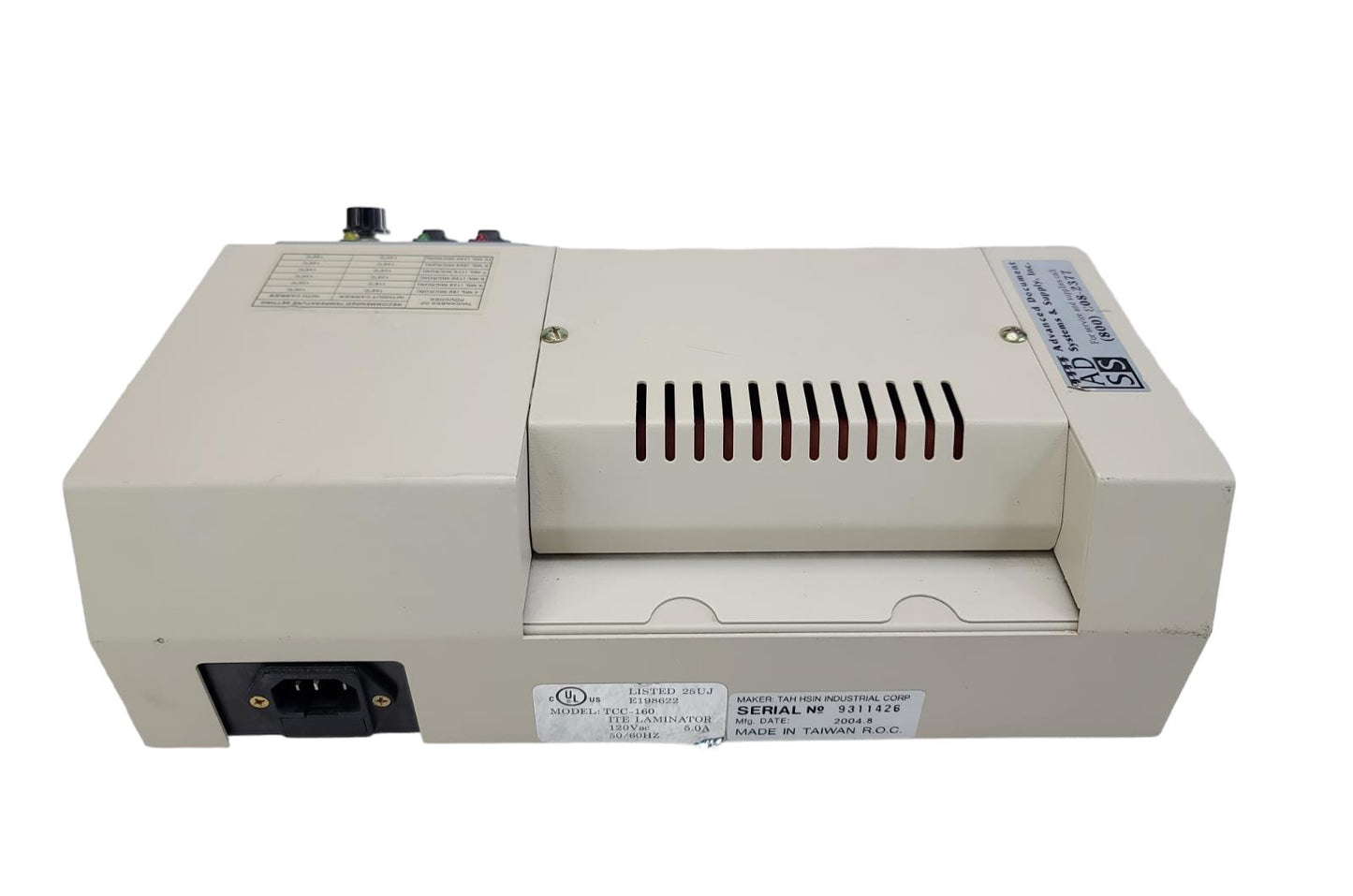 Tamerica TCC160 Heavy Duty Pouch Laminator (TCC160)