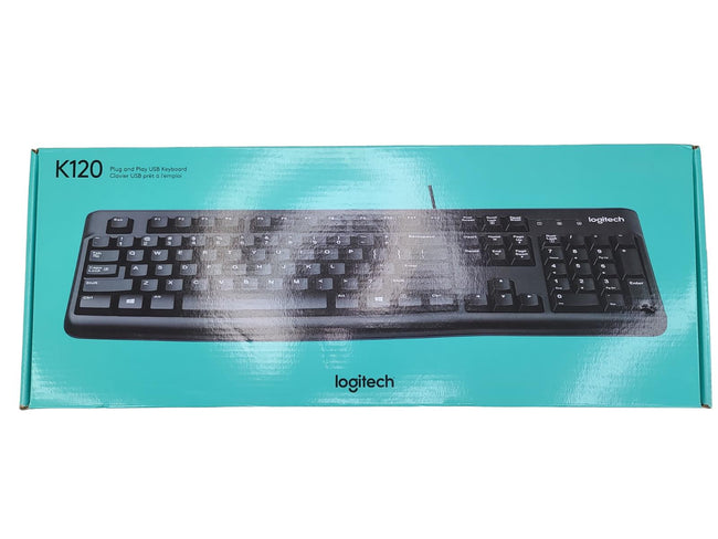 Lot Of 2 Logitech - K120 Full-size Wired Membrane Keyboard New