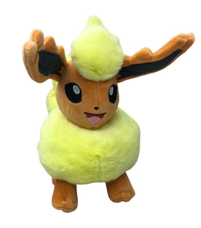 Pokemon Flareon Sitting Plush Toy -  8 Inches - Jazwares 2023 From 4 Pack