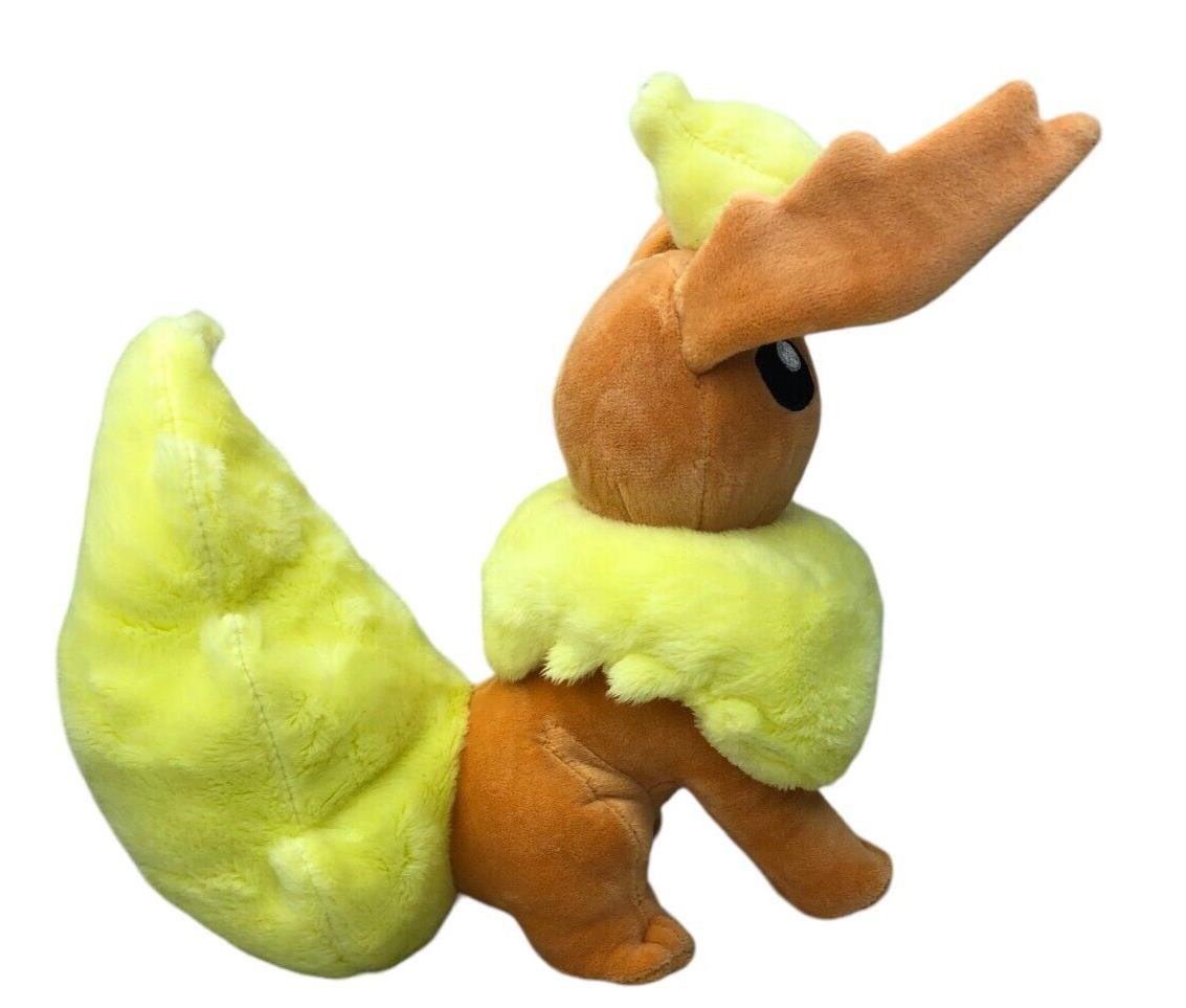 Pokemon Flareon Sitting Plush Toy -  8 Inches - Jazwares 2023 From 4 Pack