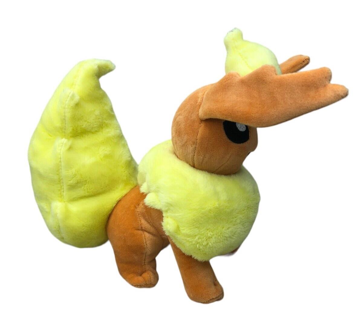 Pokemon Flareon Sitting Plush Toy -  8 Inches - Jazwares 2023 From 4 Pack