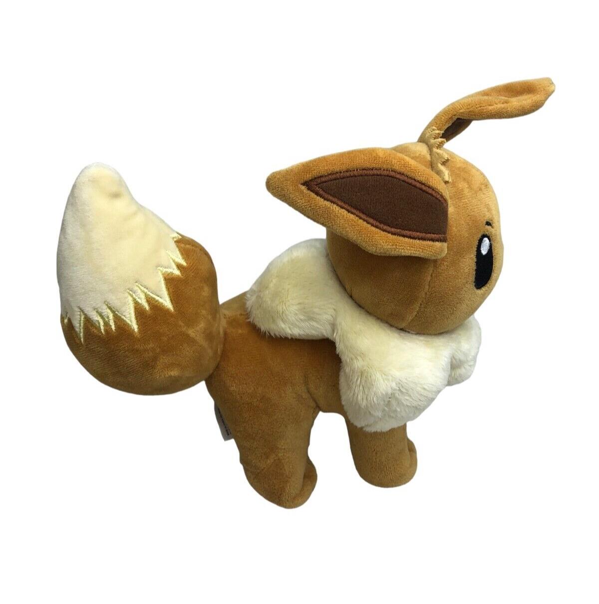 Pokemon Flareon Sitting Plush Toy -  8 Inches - Eevee 2023 From 4 Pack