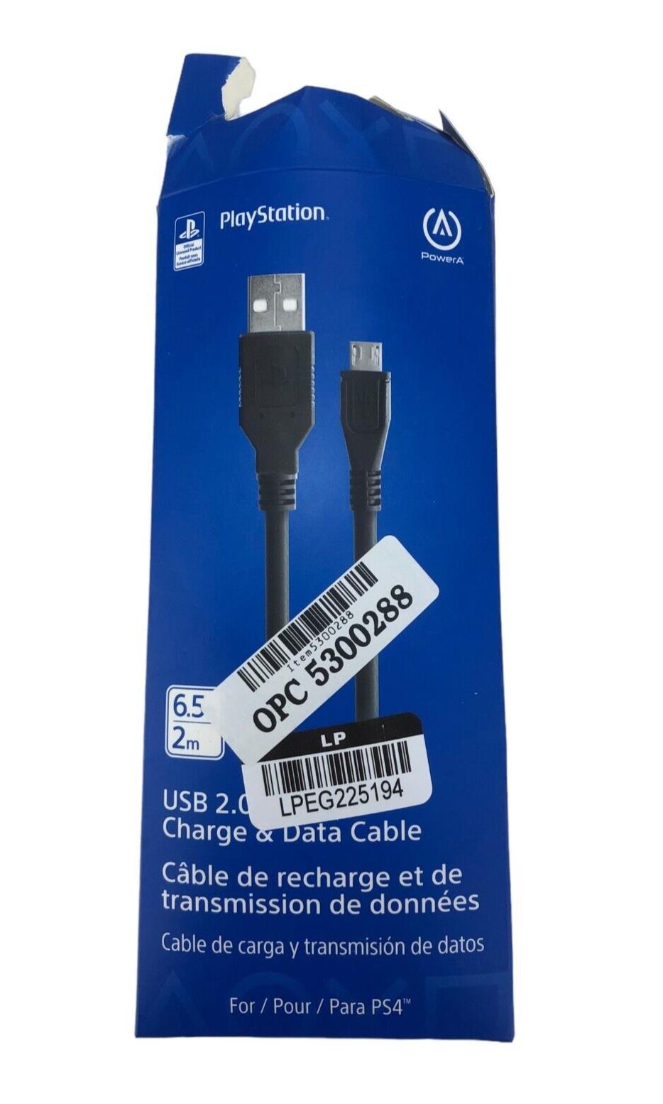 PowerA USB Charging Cable for PlayStation 4