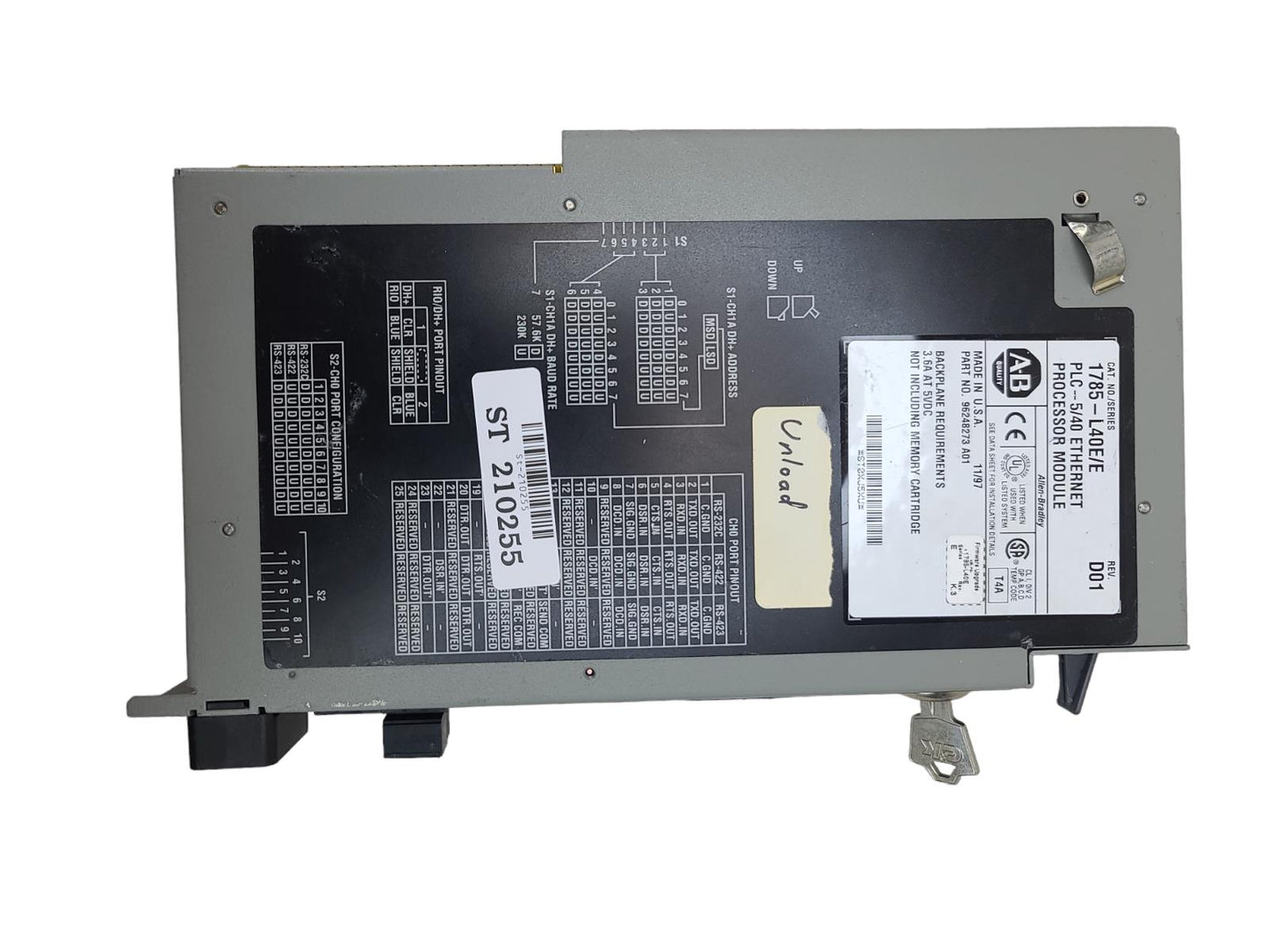 Allen Bradley 1785-L20E/E PLC-5 Ethernet Processor Module