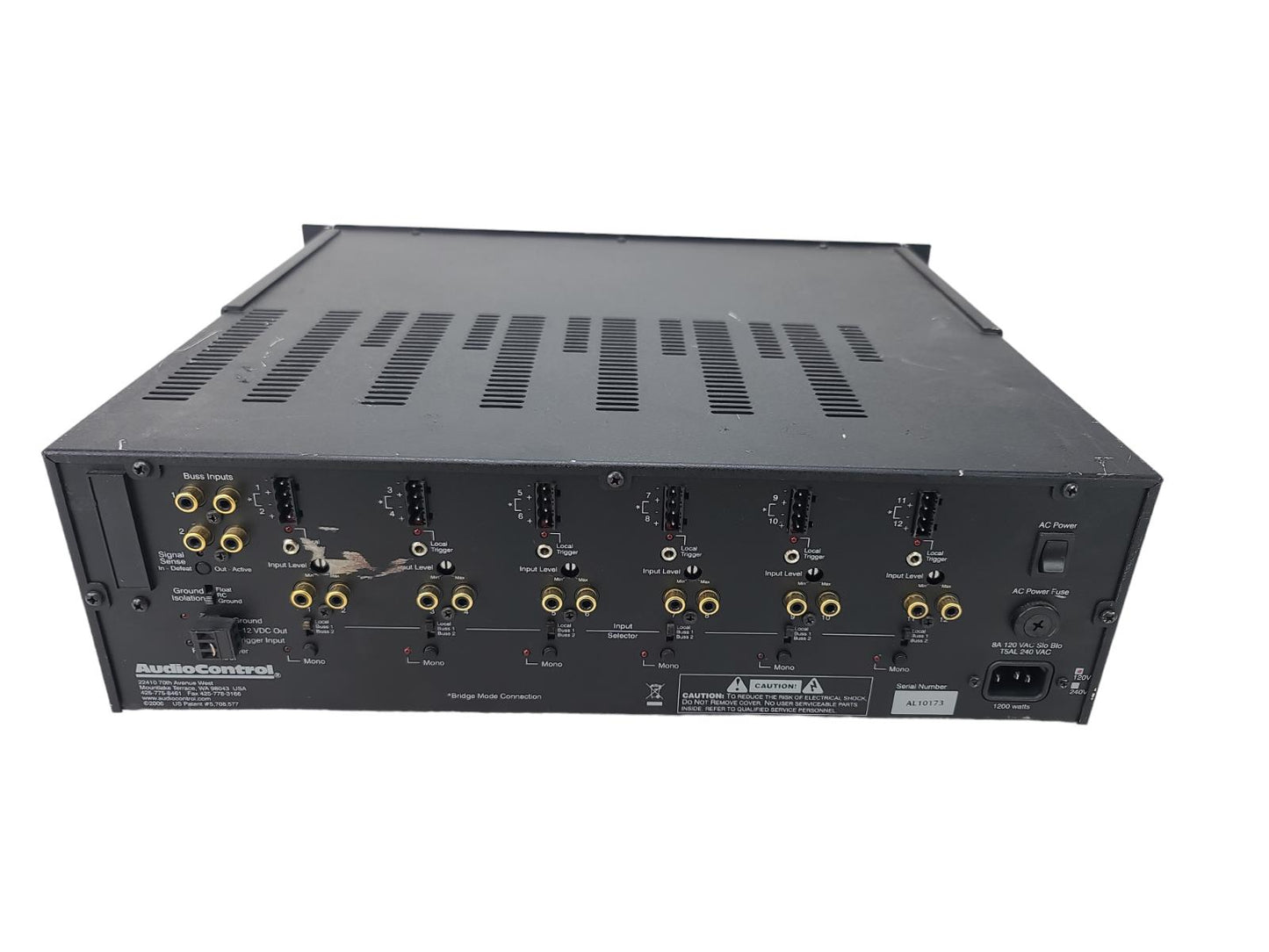 Architect Model 860 Multi-Channel Audio Control 12 Channel Power Amplifier