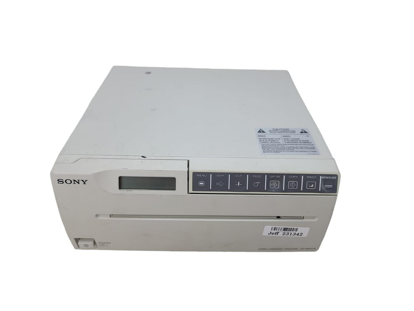 SONY UP-980CE VIDEO GRAPHIC PRINTER AS IS