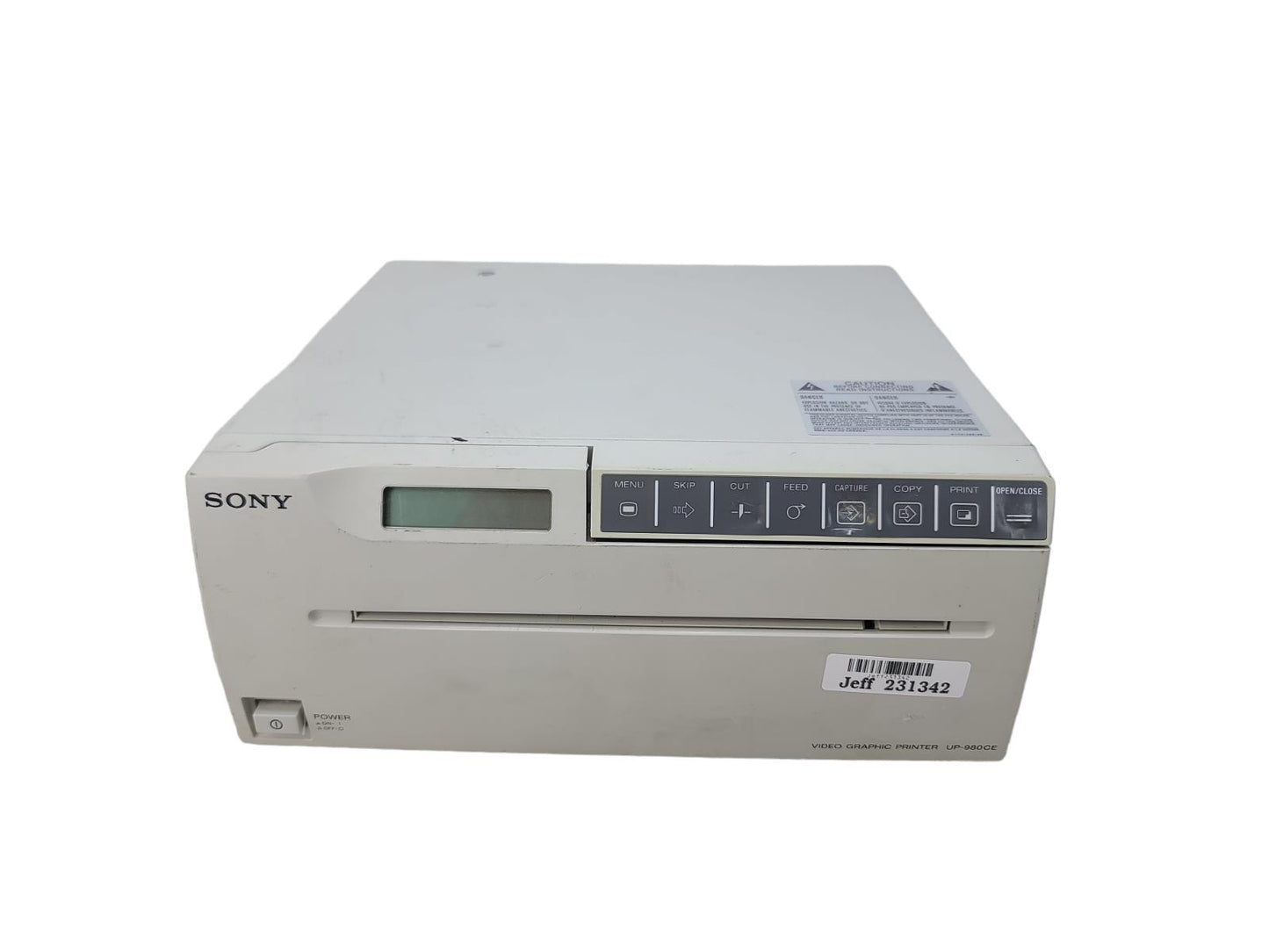 SONY UP-980CE VIDEO GRAPHIC PRINTER AS IS