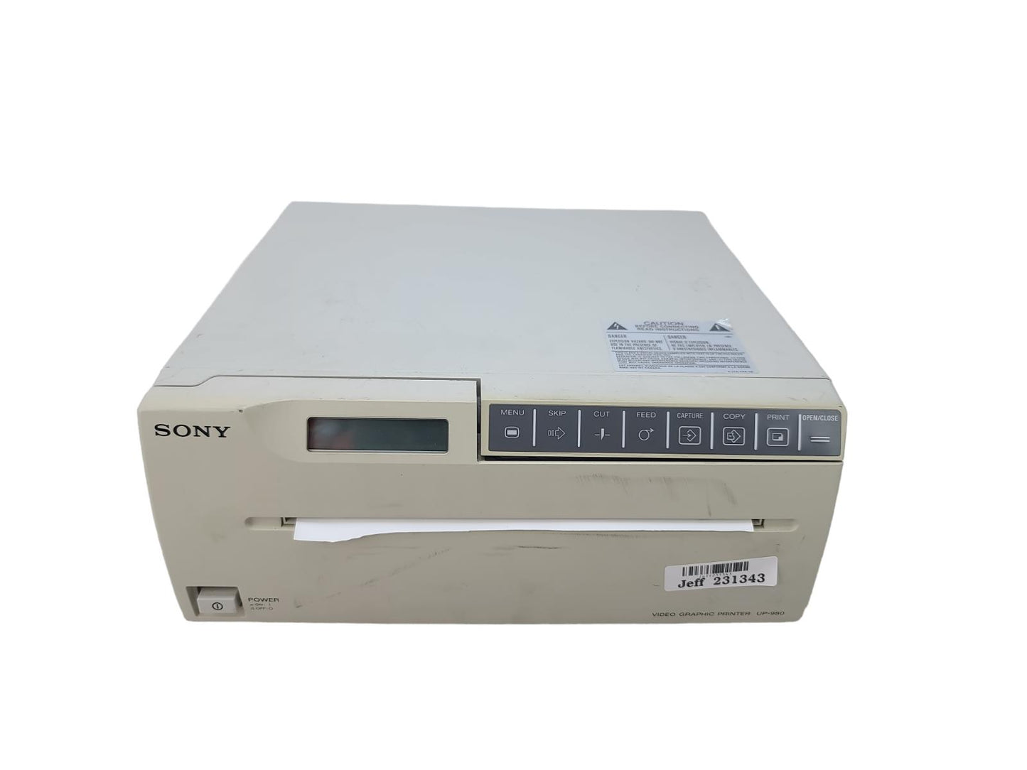 Sony UP-980 Video Graphic Printer Forparts / Repair Only