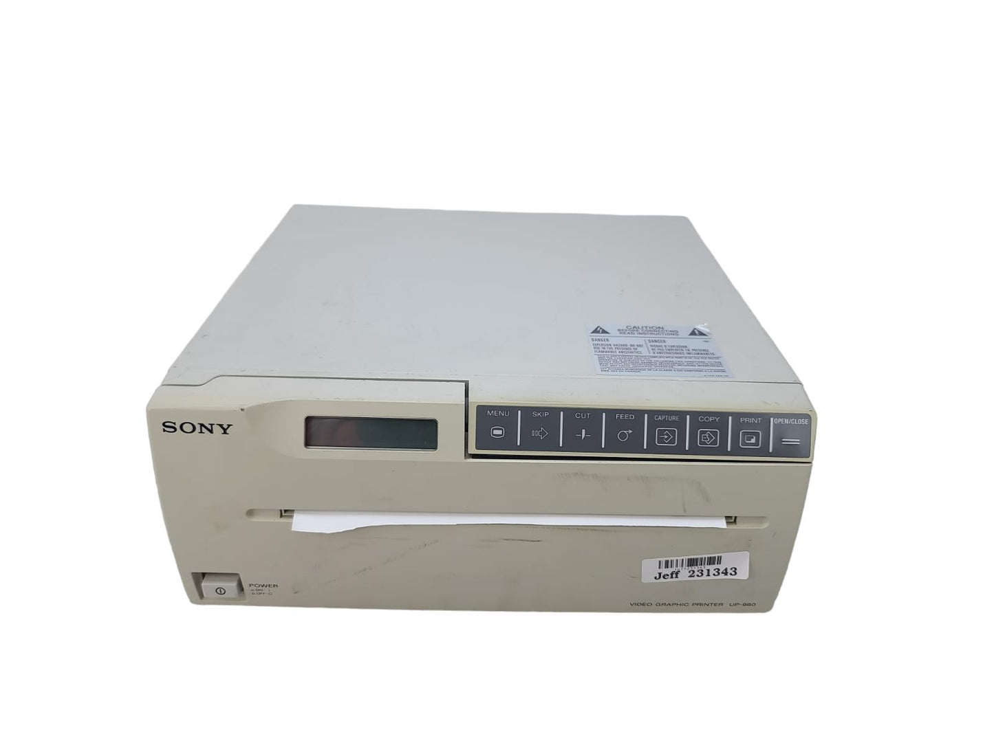 Sony UP-980 Video Graphic Printer Forparts / Repair Only