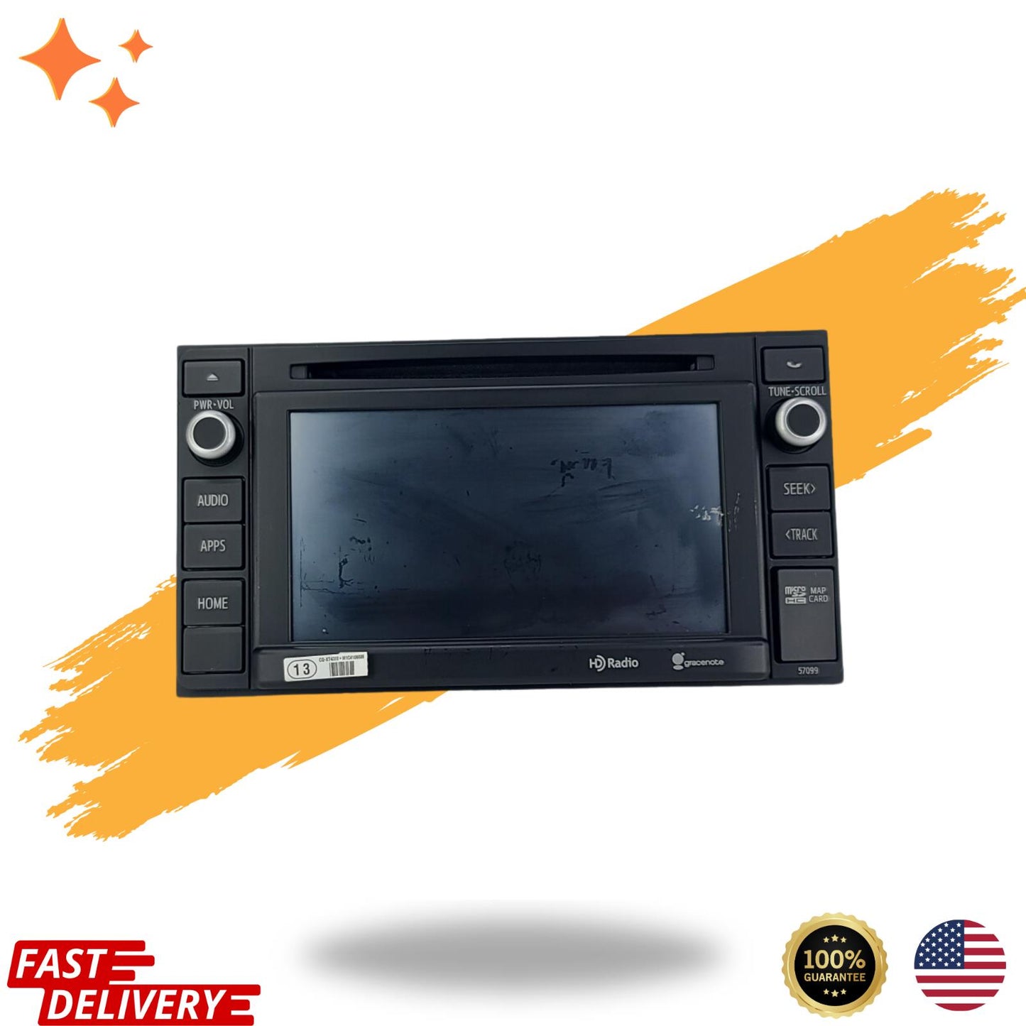 Wholesale Lot of 10 2014-2015 TOYOTA SEQUOIA Radio Display HD Radio 754941 OEM 86100-0C130 Grade B